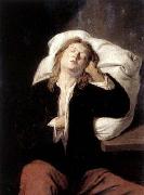 David Ryckaert Man Sleeping oil on canvas